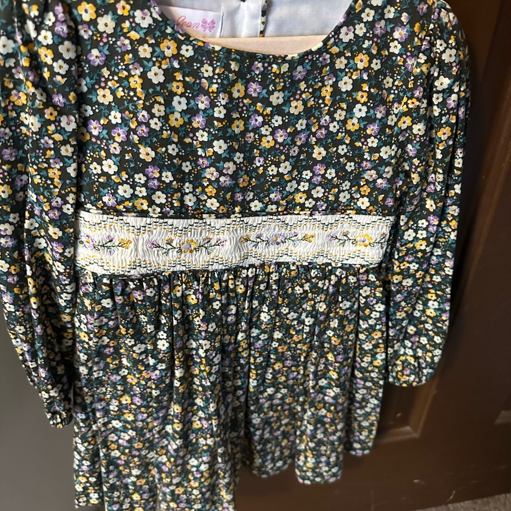 l Kids Dress in Green and Yellow
